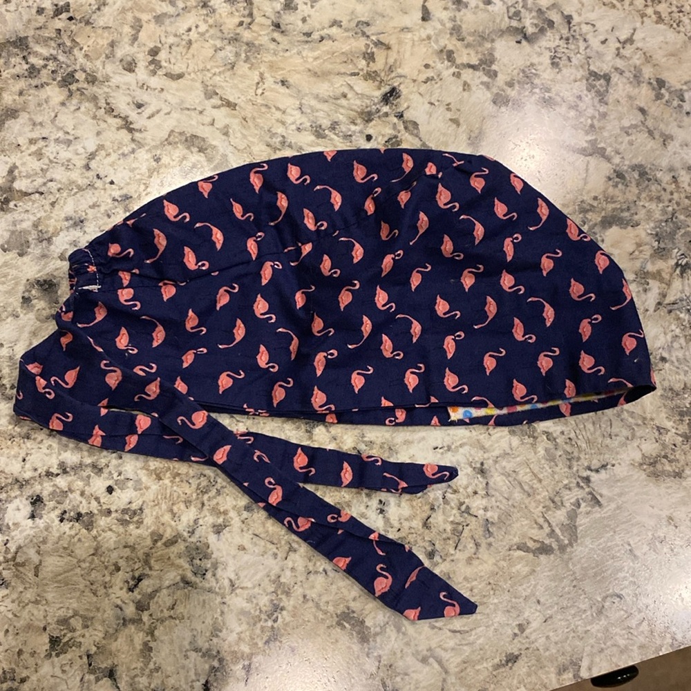 Flamingo Scrub Cap